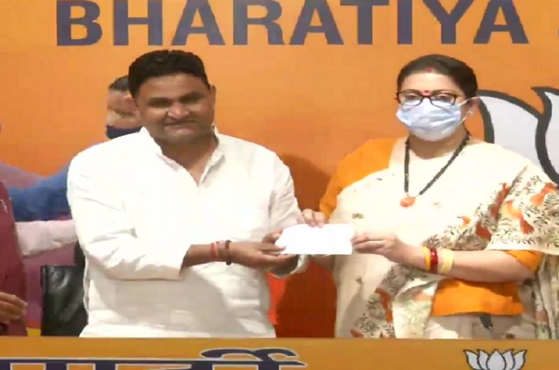  विधायक रामसिंह कैड़ा पत्नी प्रमुख कमलेश कैड़ा भाजपा में शामिल 