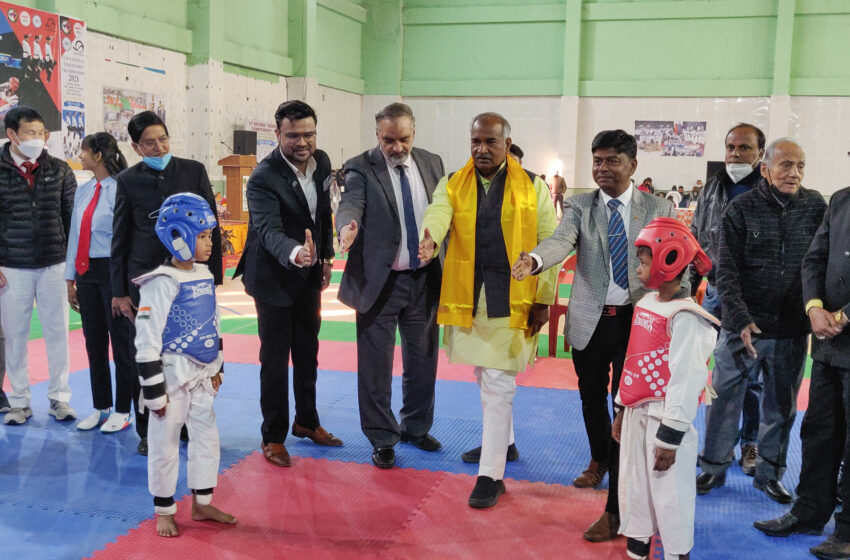  खेल मंत्री अरविंद पांडे ने किया दो दिवसीय राष्ट्रीय ताइक्वांडो चैंपियनशिप का उद्घाटन