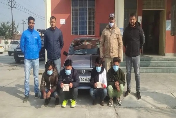  स्मैक के साथ चार नशा तस्कर गिरफ्तार