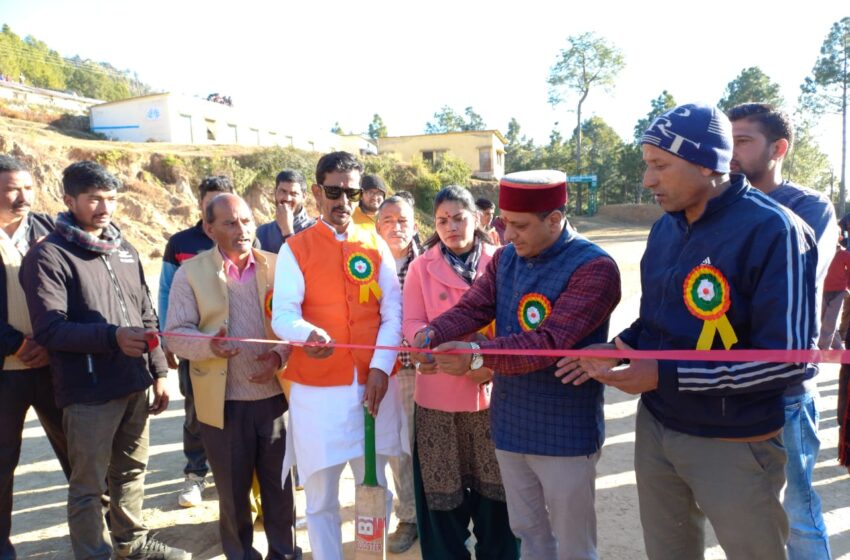  शहीद दिनेश चंद्र कुमांई क्रिकेट टूर्नामेंट का आयोजन