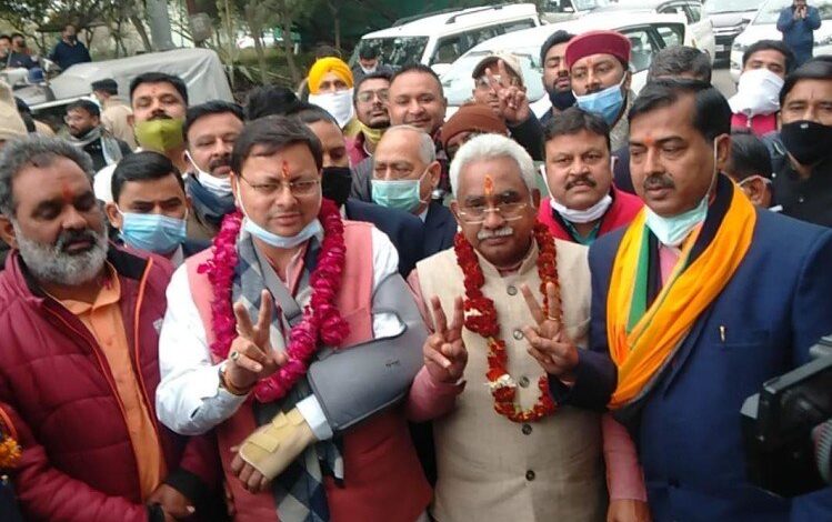  मुख्यमंत्री पुष्कर सिंह धामी ने दिया अबकी बार 60 पार’ का नारा ।