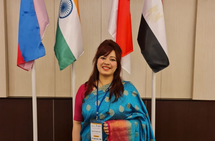  ‘एशिया फॉर अर्थ 2022 ग्लोबल कांफ्रेंस’ में डॉ. कंचन नेगी ने 17 देशों के प्रतिनिधियों के बीच भारत देश का प्रतिनिधित्व किया