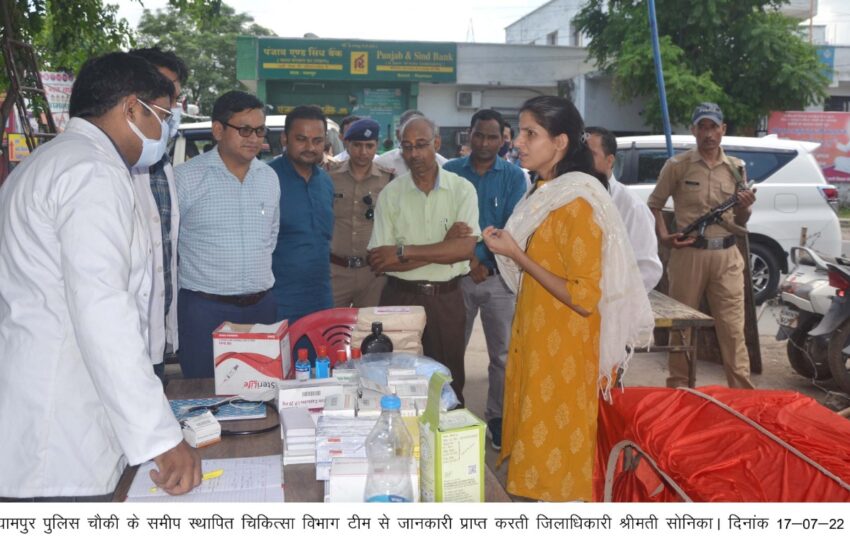  जिलाधिकारी श्रीमती सोनिका ने आज ऋषिकेश में कावड़ यात्रा हेतु की गई विभिन्न व्यवस्थाओं का स्थलीय निरीक्षण किया