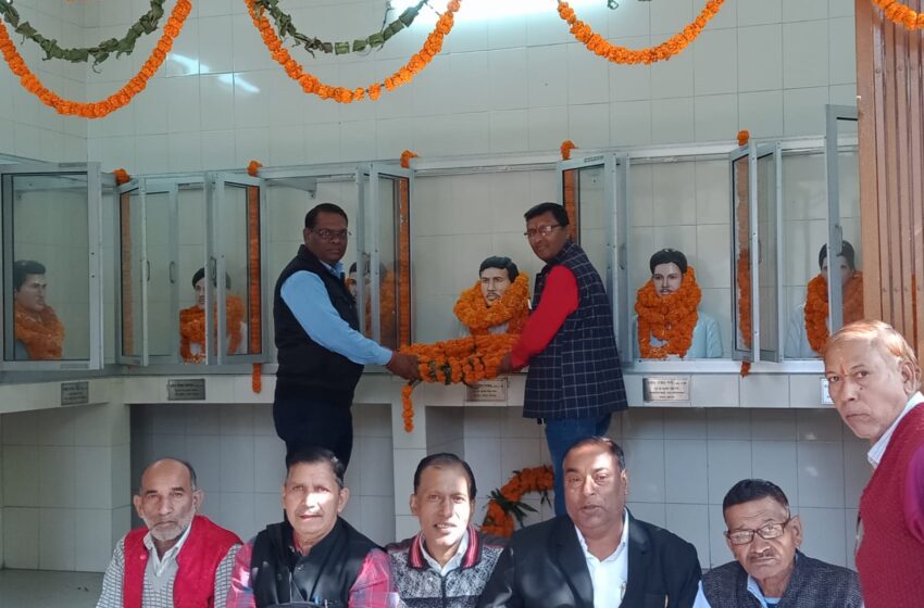  यंत्र टापू में शहीद हुए आंदोलनकारियों को श्रद्धांजलि दी