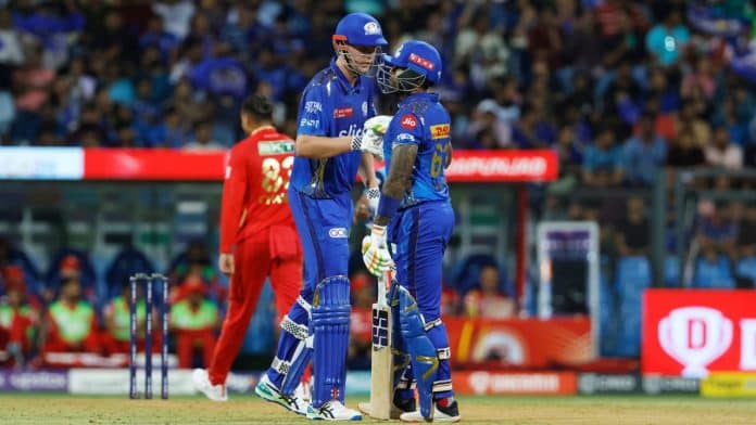  MI vs PBKS, IPL 2023 : कैमरून ग्रीन-सूर्यकुमार के अर्धशतक बेकार, पंजाब किंग्स के खिलाफ 13 रन से हारी मुंबई