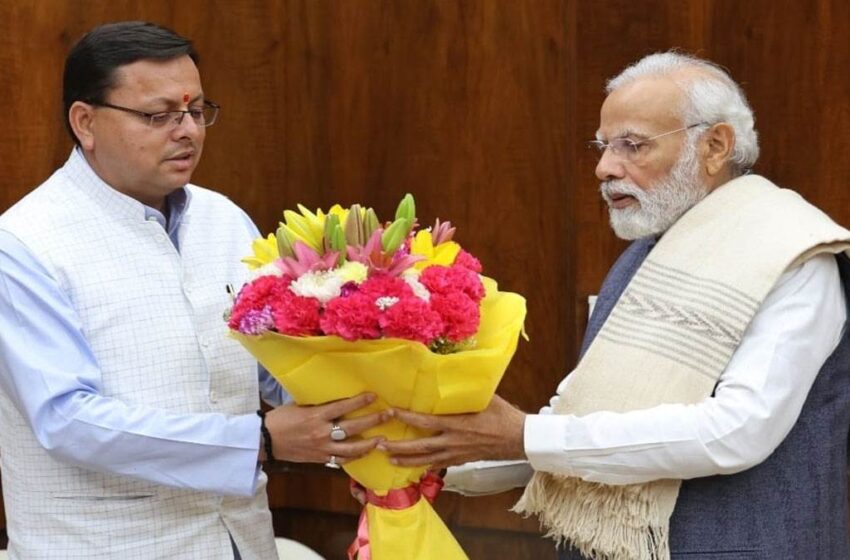  सीएम धामी ने पीएम मोदी से की मुलाकात