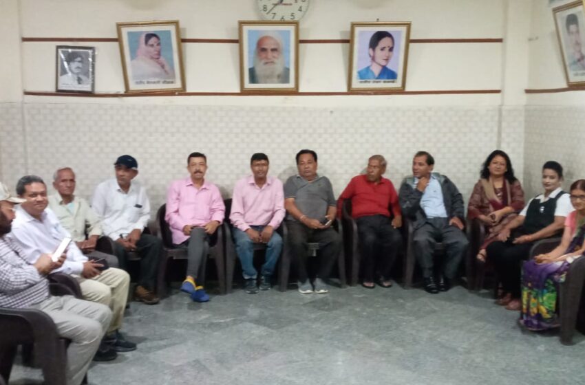  शहीद स्मारक देहरादून में उत्तराखंड आंदोलनकारी संयुक्त परिषद द्वारा एक बैठक