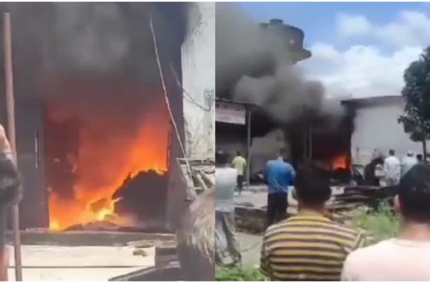  हल्द्वानी में टेंट हाउस में लगी भीषण आग