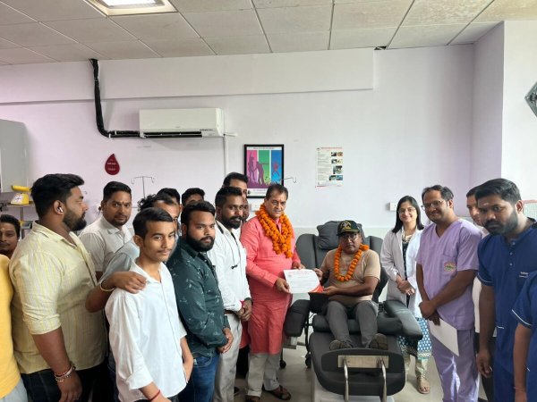  प्रधानमंत्री मोदी के जन्मदिन पर युवा मोर्चा ऋषिकेश ने लगाया रक्तदान शिविर