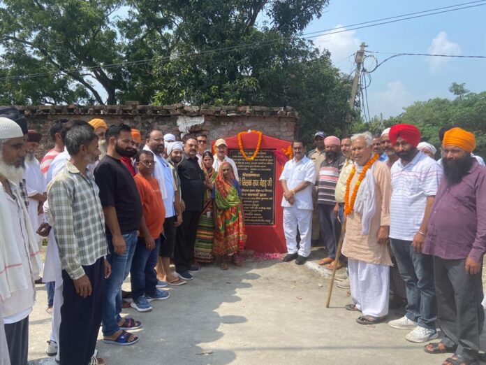  विधायक बेहड़ ने किया 31 लाख से निर्मित सड़क का लोकार्पण
