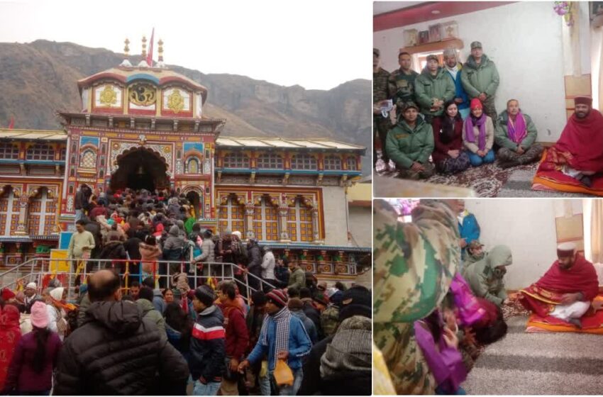  सपरिवार बदरीनाथ-केदारनाथ दर्शन के लिए पहुंचे थल सेनाध्यक्ष मनोज पांडे, मंदिर में की पूजा-अर्चना