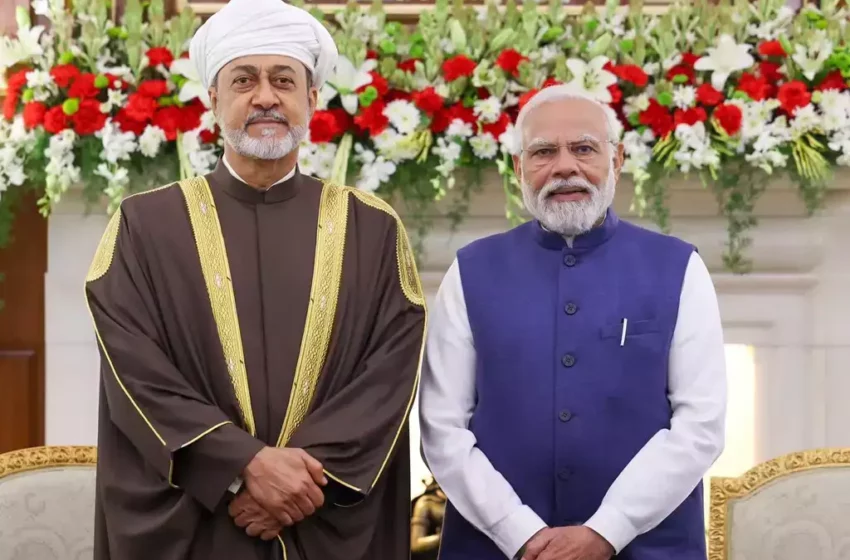  प्रधानमंत्री मोदी ने ओमान के सुल्तान के साथ प्रतिनिधिमंडल स्तर की वार्ता की