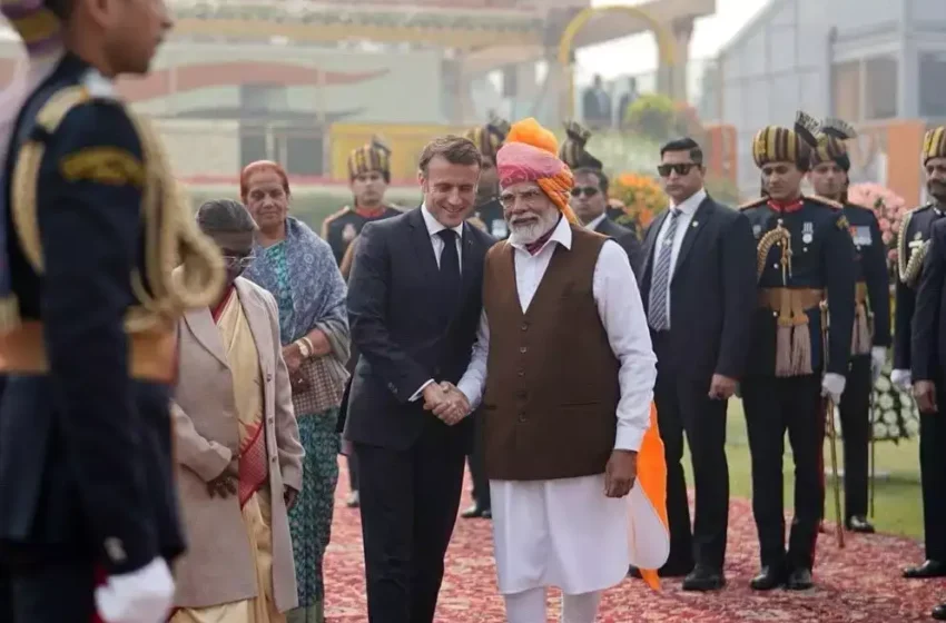  फ्रांस के राष्ट्रपति इमैनुएल मैक्रों ने स्वागत के लिए भारत का आभार जताया