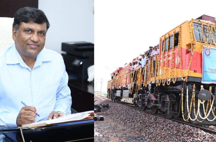  डाँवर स्टेशन से टीएचडीसीआईएल के खुर्जा सुपर थर्मल विद्युत परियोजना, यार्ड तक लोकोमोटिव रोलिंग का संचालन सफलतापूर्वक पूर्ण