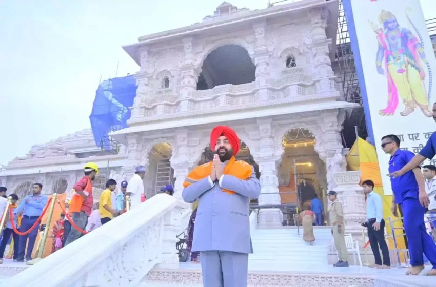  उत्तराखंड के राज्यपाल ने श्री राम जन्मभूमि मन्दिर में किये दर्शन पूजन