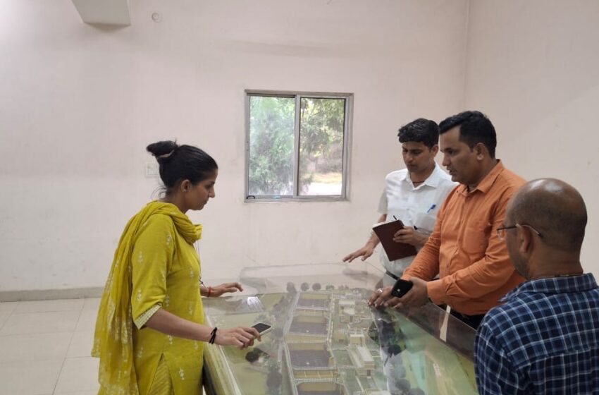  जिलाधिकारी श्रीमती सोनिका ने आज सहारनपुर चौक से भंडारी बाग तक चल रहे निर्माण कार्यों का स्थलीय निरीक्षण किया