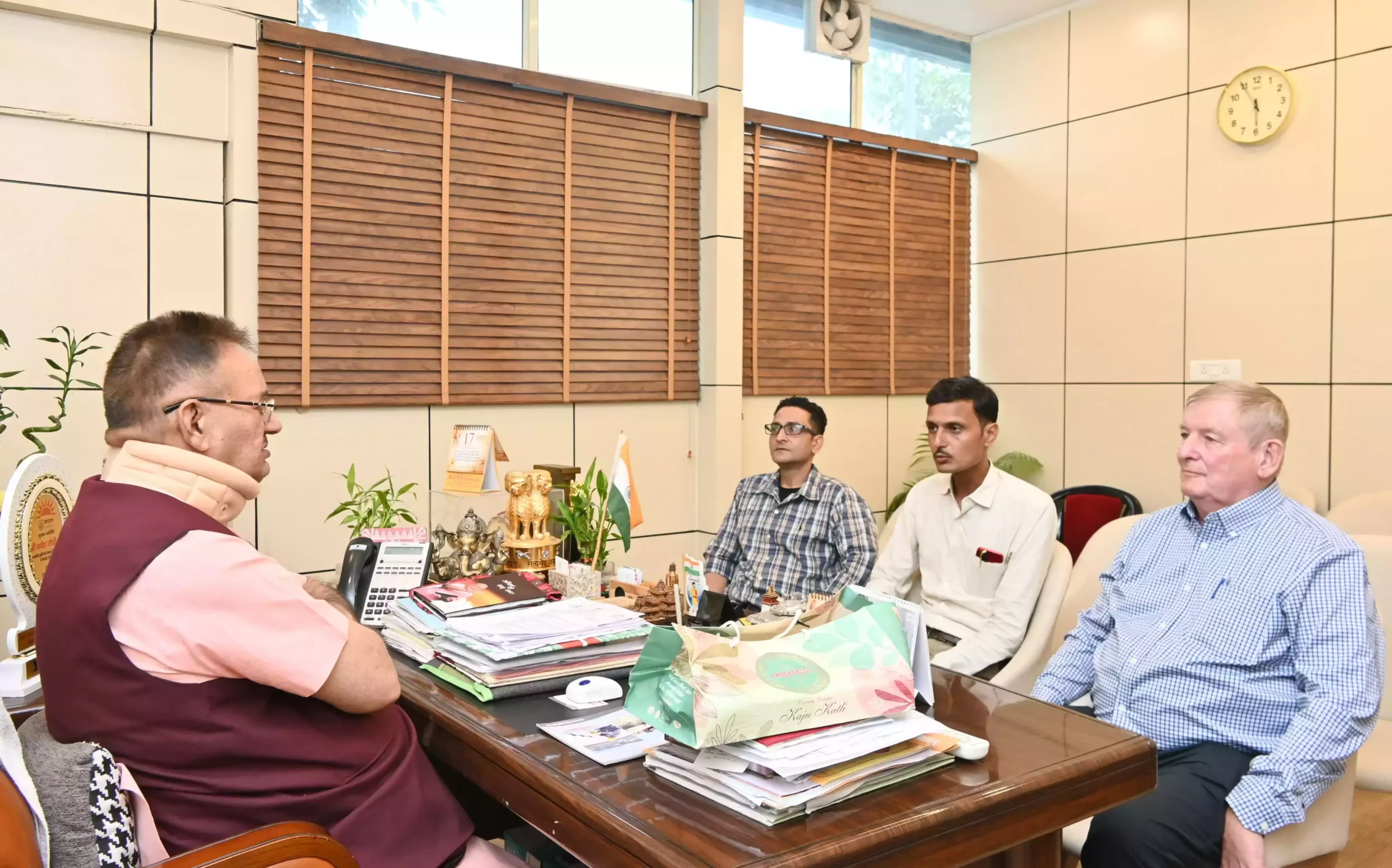  कैबिनेट मंत्री जोशी से मिला यूरेटेक इंडिया प्रा.लि. का प्रतिनिधिमंडल