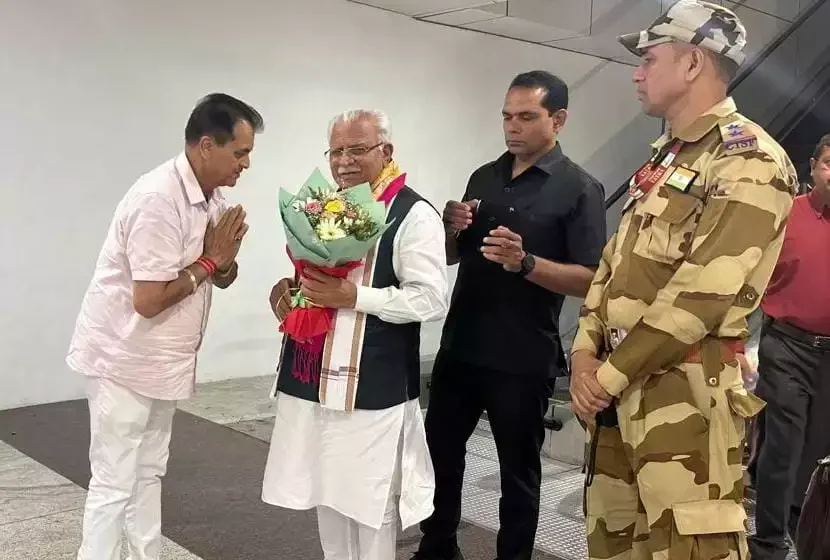  उत्तराखंड पहुंचे केंद्रीय मंत्री मनोहर लाल, भाजपा कार्यसमिति में होंगे शामिल