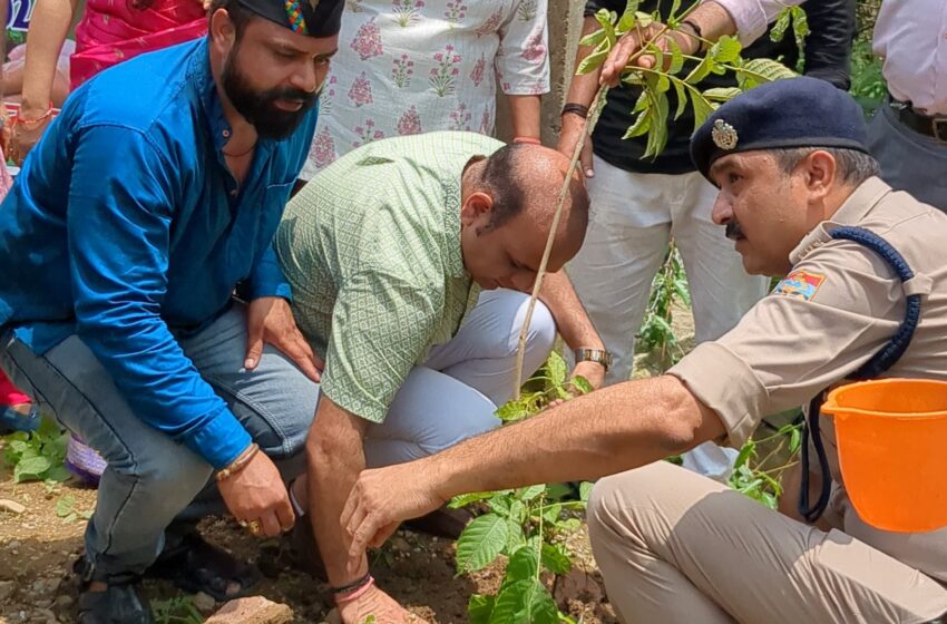 देवभूमि युवा संगठन ने पुलिस लाइन की बंजर भूमि को हरियाली में बदलने का लिया संकल्प
