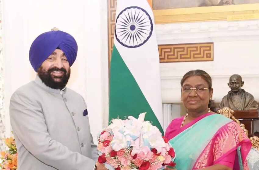  राज्यपाल ने राष्ट्रपति से भेंट कर समसामयिक विषयों पर की चर्चा