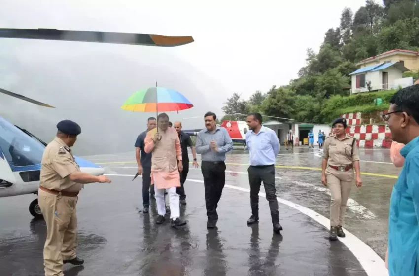  केदारघाटी के प्रभावित क्षेत्रों के निरीक्षण के लिए पहुंचे मुख्यमंत्री, नुकसान व पुनर्निर्माण की करेंगे समीक्षा
