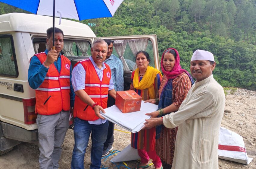  भारतीय रेल क्रॉस समिति उत्तराखंड द्वारा जिला टिहरी के आपदा प्रभावित क्षेत्र जखनियाल नताडा का क्षेत्रीय भ्रमण किया