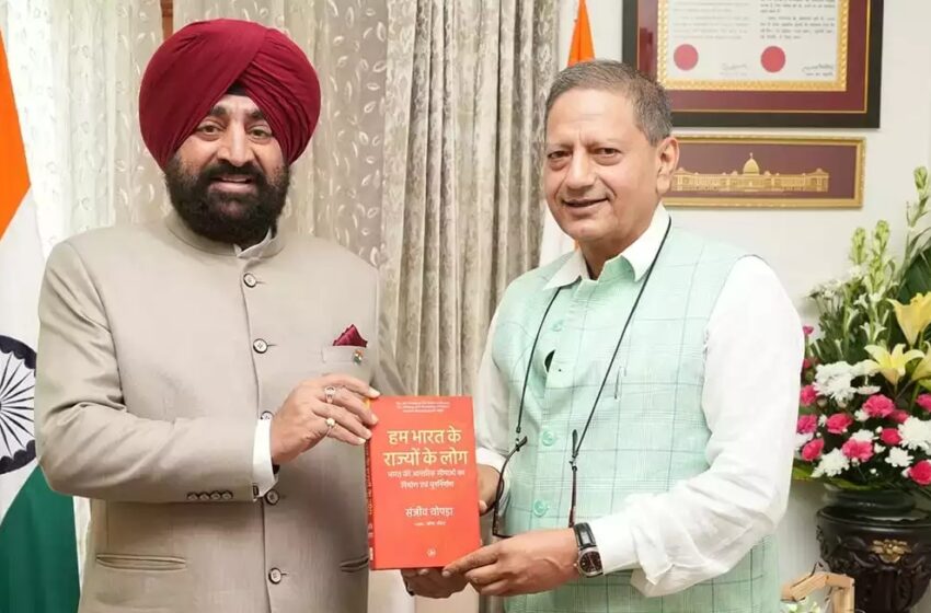  वैली ऑफ वर्ड्स के संस्थापक संजीव चोपड़ा ने राज्यपाल से की भेंट