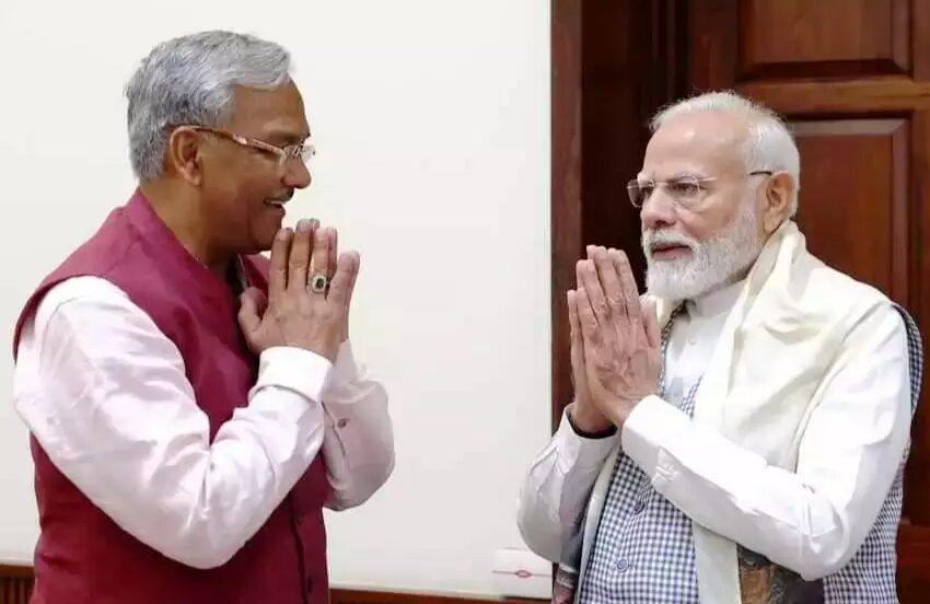  प्रधानमंत्री मोदी से मिले त्रिवेंद्र रावत