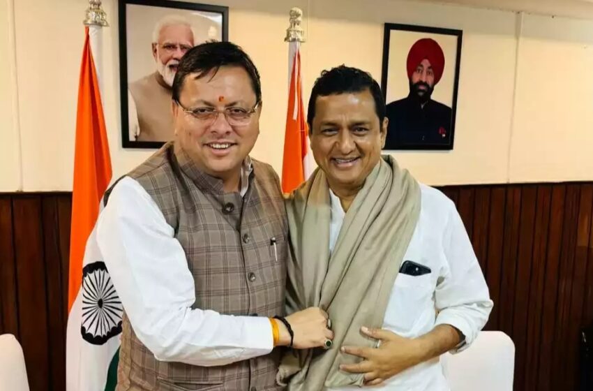  मुख्यमंत्री धामी और अनिल बलूनी की हुई शिष्टाचार भेंट