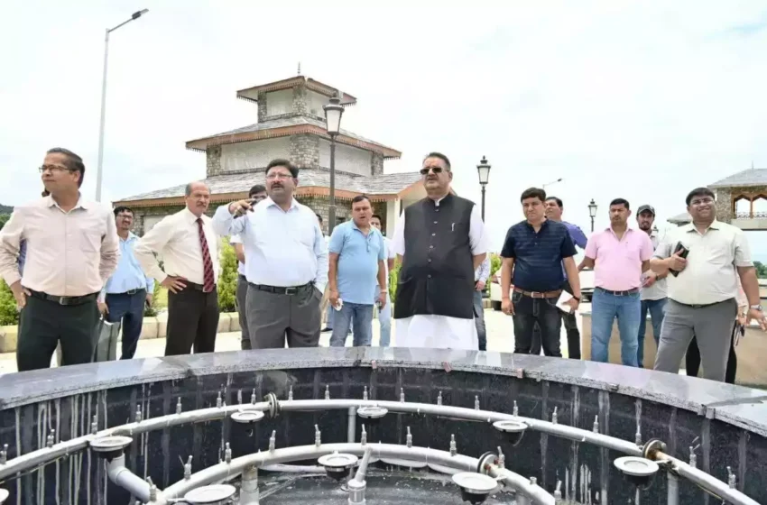  निर्माणाधीन सैन्यधाम का निरीक्षण कर परखी कार्यों की प्रगति, दिए आवश्यक निर्देश