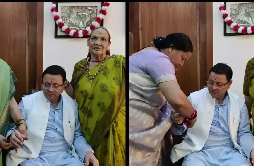  बहनों ने मुख्यमंत्री धामी को बांधा रक्षा सूत्र, बोले-इस रिश्ते की मिठास शब्दों में नहीं