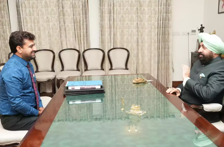  वंदे मातरम ट्रेनिंग एजुकेशन फाउंडेशन के अध्यक्ष ने राज्यपाल से की भेंट