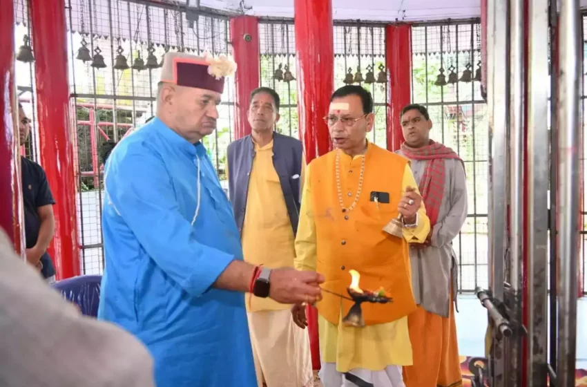  मंत्री गणेश जोशी ने कालीमठ मंदिर में की पूजा-अर्चना