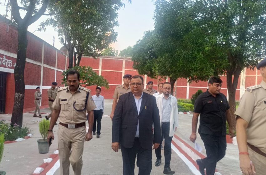  राष्ट्रीय मानवाधिकार आयोग के स्पेशल मॉनिटर श्री बालकृष्ण गोयल ने किया जिला कारागार का निरीक्षण