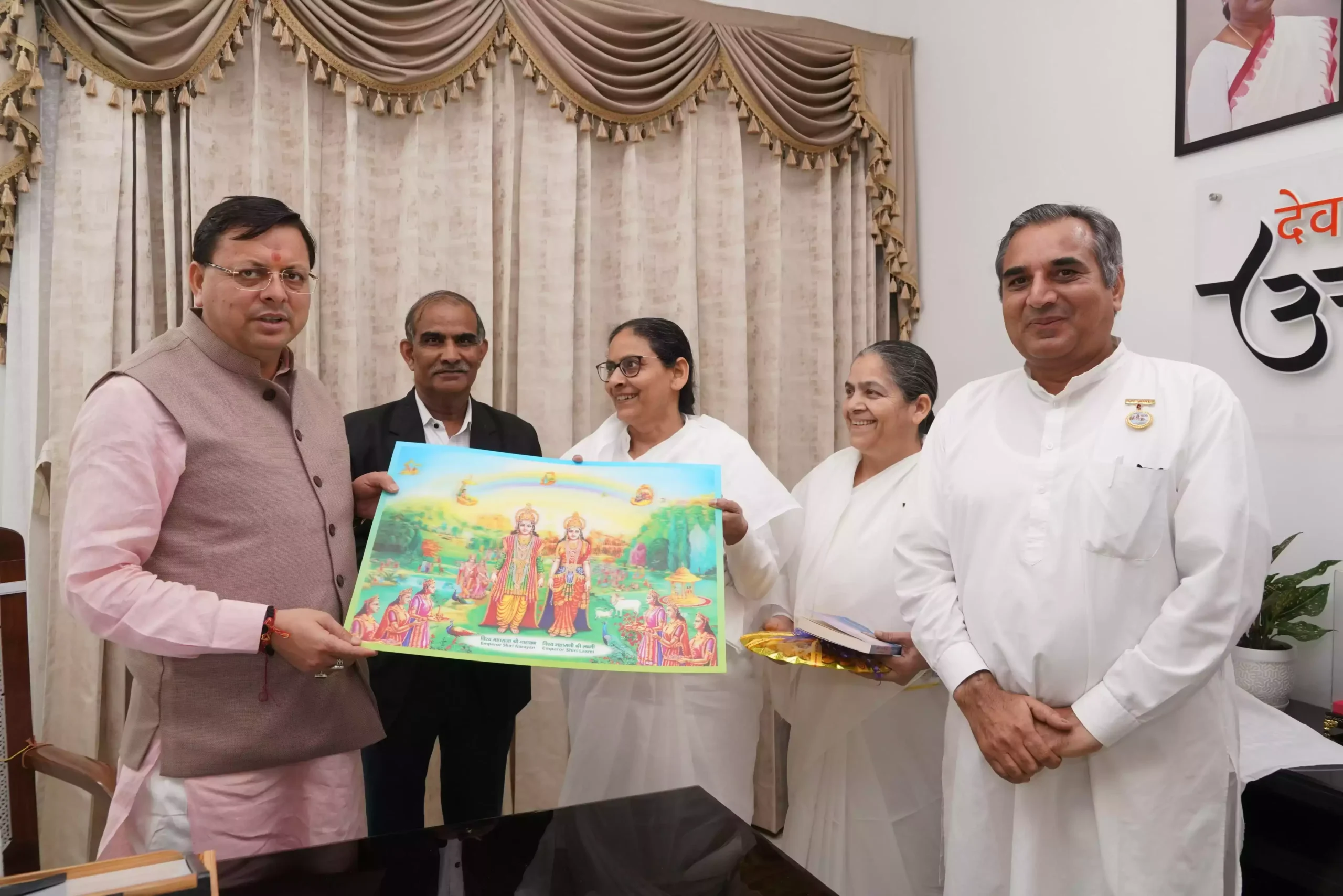  ब्रह्मकुमारी की उप क्षेत्रीय प्रमुख मंजू दीदी ने मुख्यमंत्री से की भेंट