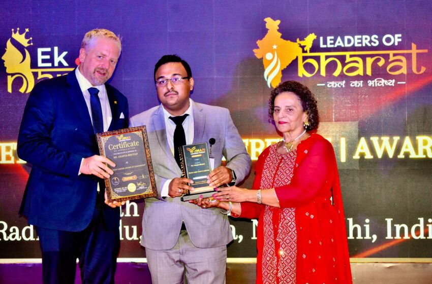  उत्तराखंड के देवव्रत गोस्वामी को उनके उत्कृष्ट कार्य के लिए दिल्ली में सम्मानित किया गया