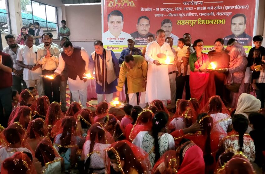  महानगर अध्यक्ष सिद्धार्थ उमेश अग्रवाल जी के नेतृत्व में चंद्रबनी के गौतम कुंड मंदिर में स्थित विधिवत कन्या पूजन का कार्यक्रम आयोजित किया