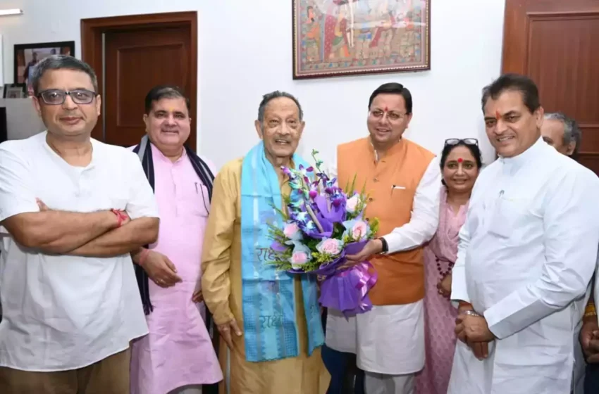  बीसी खण्डूडी ने मनाया 91वां जन्मदिन, मुख्यमंत्री ने घर पहुंचकर दी शुभकामनाएं