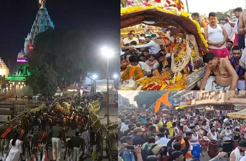 उज्जैन में धूमधाम से निकली भगवान महाकाल की राजसी सवारी