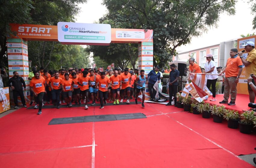  ‘ग्रेन्यूल्स ग्रीन हार्टफुलनेस रन’ में चालीस हजार से अधिक प्रतिभागियों ने भाग लिया ताकि दस हजार पौधों के रोपण से हरित आवरण तैयार हो सके