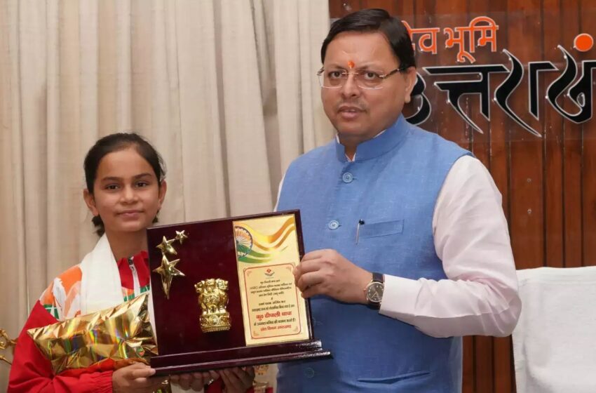  युवा मुक्केबाज दीपाली थापा ने मुख्यमंत्री से की भेंट