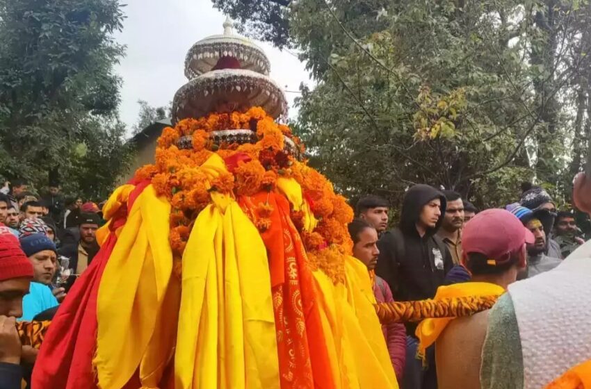  मर्केटेश्वर मंदिर मक्कूमठ पहुंची तुंगनाथ की उत्सव डोली