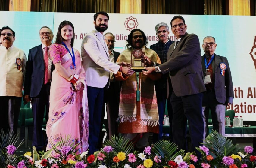  टीएचडीसी इंडिया लिमिटेड को जनसंपर्क के क्षेत्र में किए गए कार्यों के लिए प्रथम पुरस्कार से सम्मानित किया गया