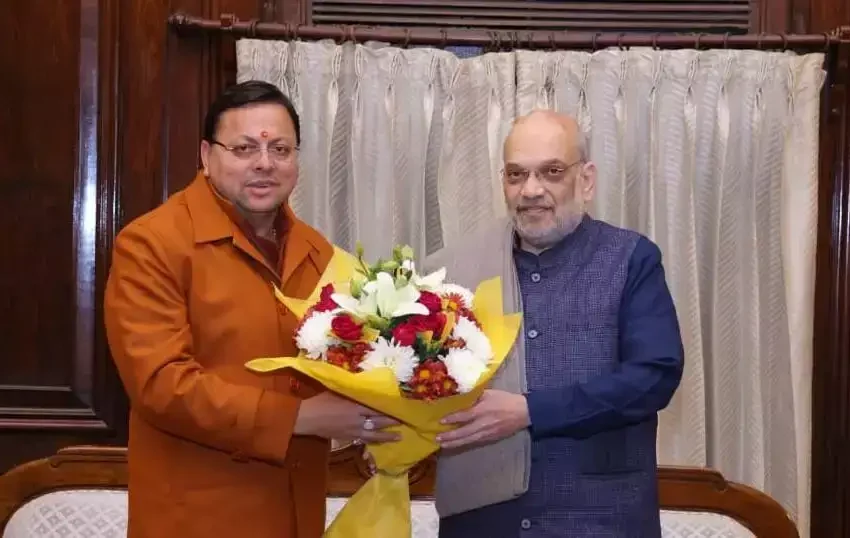  उत्तराखंड के मुख्यमंत्री धामी ने केंद्रीय गृह मंत्री अमित शाह से की मुलाकात, राज्य के विकास पर हुई विस्तृत चर्चा