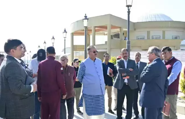  सैनिक कल्याण मंत्री ने किया निर्माणाधीन सैन्यधाम का निरीक्षण,जल्द होगा लोकार्पण