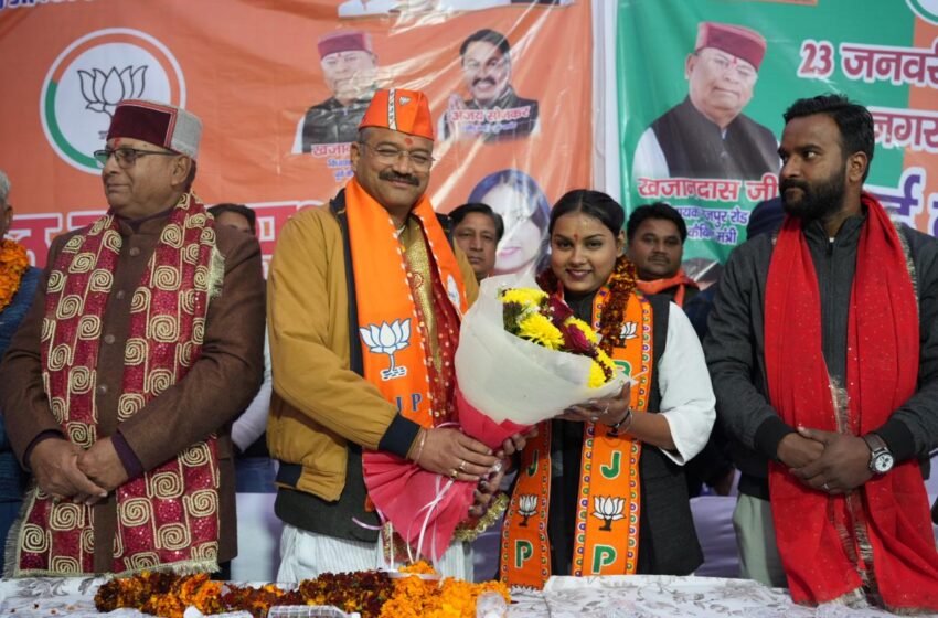  भाजपा महापौर प्रत्याशी सौरभ थपलियाल ने चुनावी रणभूमि के अंतर्गत पकड़ी रफ्तार