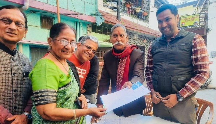  परशुराम राम मंदिर में ग्राफिक ऐरा मेडिकल साइंस इंस्टीट्यूट के सहयोग से निःशुल्क स्वस्थ्य शिविर का आयोजन किया गया