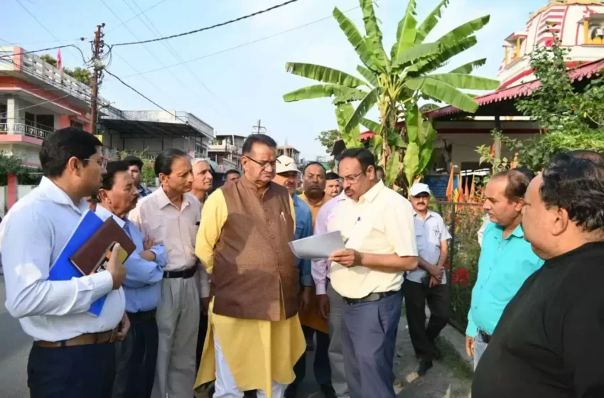  मंत्री गणेश जोशी ने नींबूवाला क्षेत्र का दौरा कर चल रहे विकास कार्यों का लिया जायजा