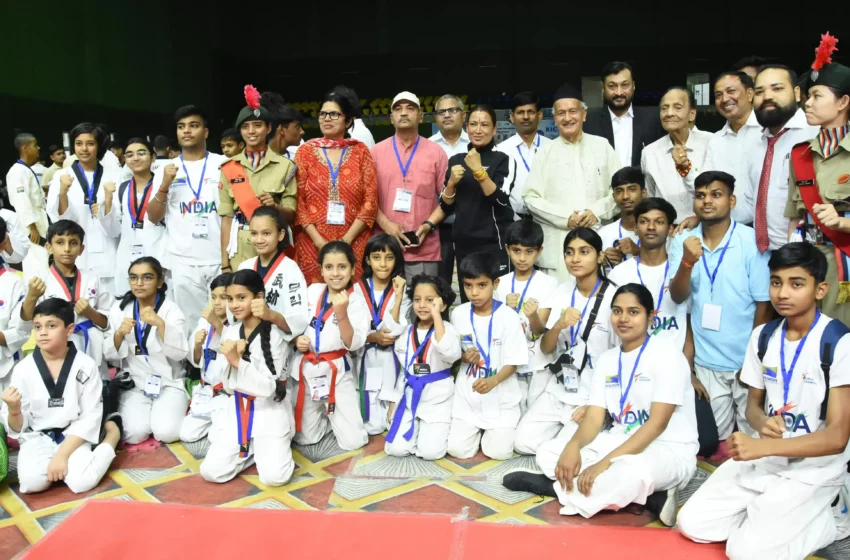  खेल मंत्री ने 15वीं नेशनल ताइक्वांडो चैंपियनशिप का किया उद्घाटन