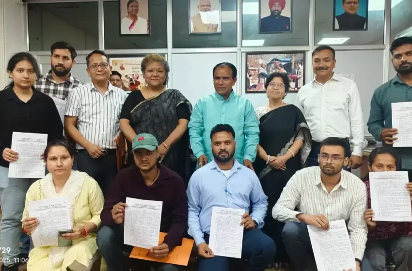  स्वास्थ्य विभाग में नाै मृतक आश्रितों को मिली नौकरी